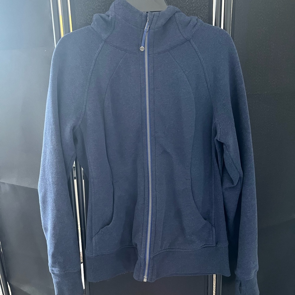 Lululemon navy scuba zip up hoodie